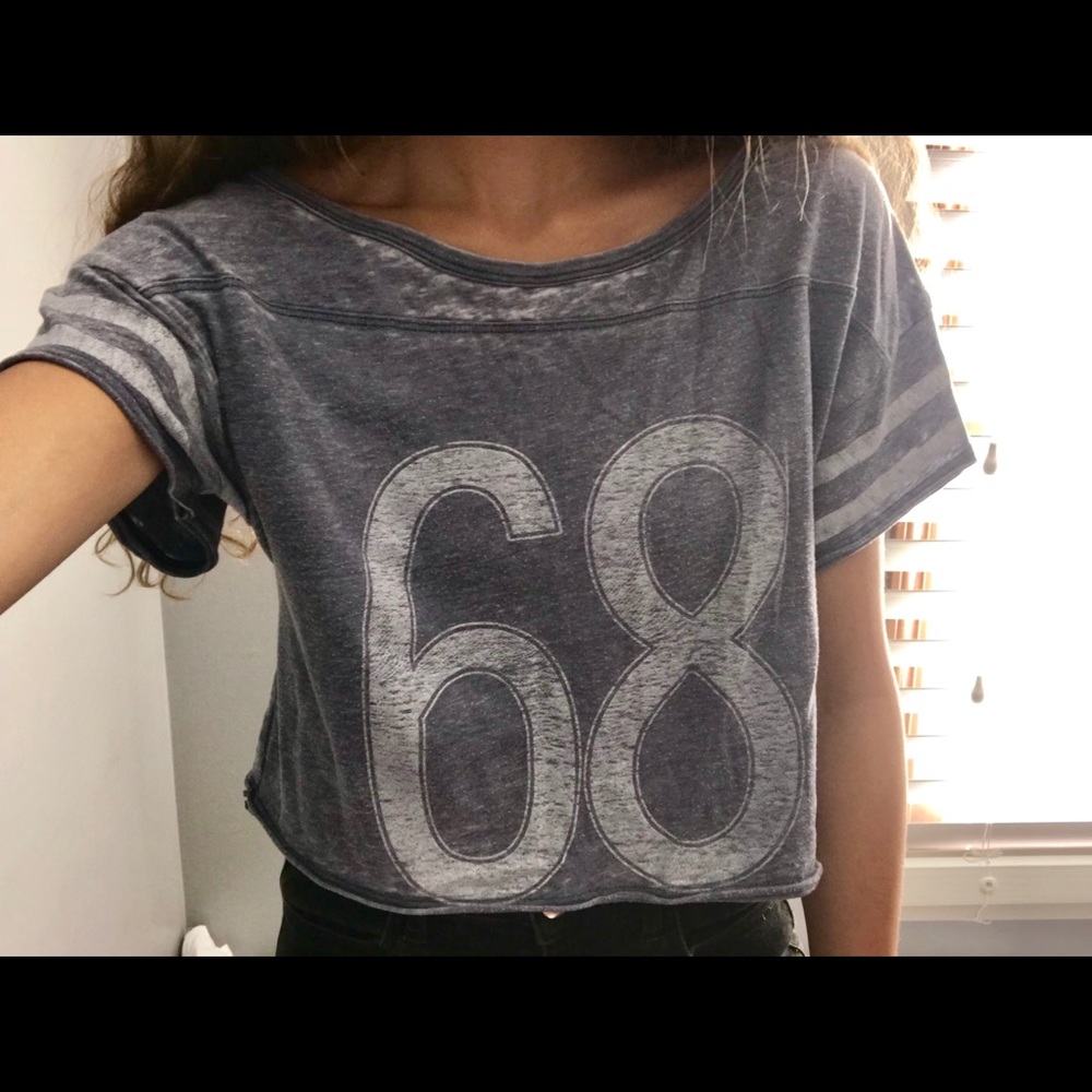 Light blue/ violet Hollister shirt.
